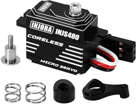 INJORA INJS480 Micro servo sans noyau avec économiseur de servo pour Losi Micro-B Micro-T