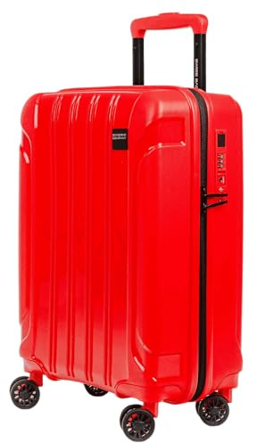Swiss Bag Company Koffer Tourist 55 cm Handgepäck – Leichter Polypropylen Hartschalen-Trolley, unzerbrechlich, 4 Rollen, TSA-Schloss