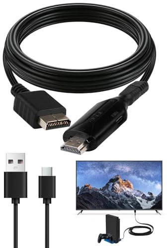 PS1/PS2 to HDMI Adapter Cable for Game Consoles Projector Monitor HDTV