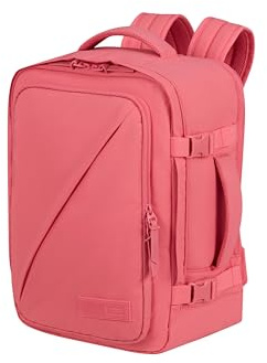 American Tourister Take2Cabin Puff - Kabinenrucksack 40x30x20 cm - Handgepäck für Ryanair, Wizz Air & Vueling, Underseat Tasche mit Laptopfach 15.6 - 26.5 L - 0.60 KG - Rosa (Pink Glitch)