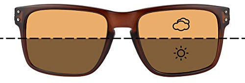 Fortis Eyewear Bays Polarisierte Angel-Sonnenbrille Blendschutz Wickelbrille ideal für Sport, Braun