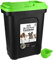 ASAB Pet Food Storage Container Large 30L/15kg Plastic Food Storage Container With Integrated Food Scoop and Flip Top Locking System Perfect for Dog Treats Dog Food and Kitten Food (Green, Large)