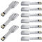 Chiavette USB 16GB Forma Chiave 10 Pezzi Uflatek USB 2.0 Pen Drive Pennetta USB Argento Chiavetta USB Creativa Impermeabile Chiave USB Dati Esterna per Regalo