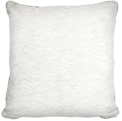 Fusion - Sorbonne - 100% Cotton Filled Cushion - 43x43 cm in White