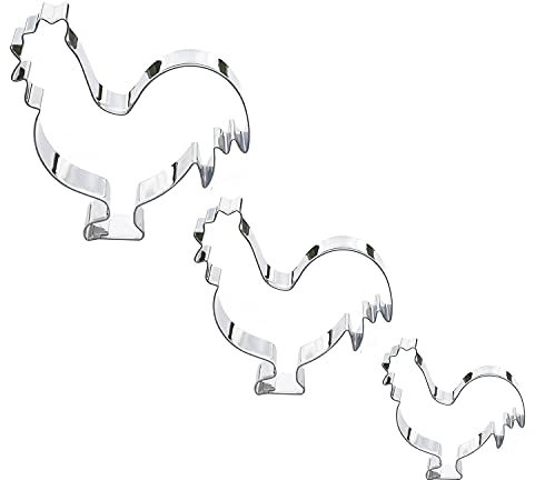 Sweet Cookie Crumbs 3-teiliger Hahn-Edelstahl-Plätzchenausstecher