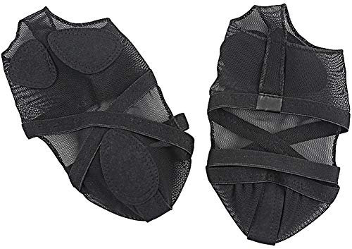 Aisoway 1 Paar Tanz Paws Ganzkörper-Mesh-Stretch Lyrical Schuhe Ballsaal Jazz Praxis Vorfuß Pads Halb Lyrical Schuhe Access Größe L