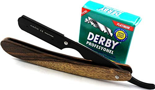 Holzrasiermesser NATRA Rasierer 100 Derby Klingen Rasur Herren Rasiermesser