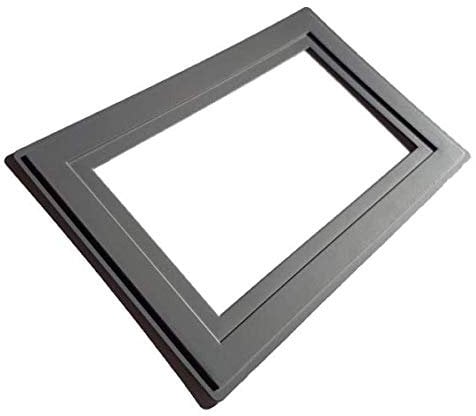 Single Double Light Switch Socket Finger Plates Surround Wall Protector Hygienic Cover (Double, Grey)