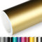 Actinium® Klebefolie 11€/m² Gold Matt | 5m x 0,31m selbstklebende matte Folie | Möbelfolie selbstklebend Küchenfolie Plotterfolie