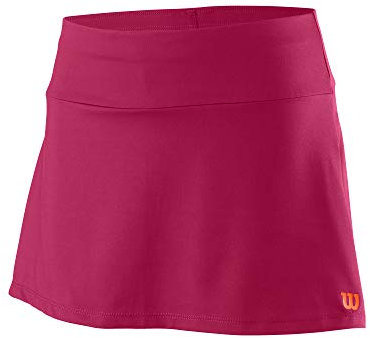 Wilson Mädchen Rock, COMPETITION 11 SKIRT II, Polyester/Spandex, Rot (Granita), Größe SM, WRA798001SM