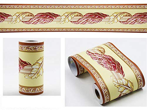 Wallpaper Border,Peel and Stick Red Flag 10cm X 900cm