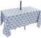Eternal Beauty Nappe rectangulaire anti-éclaboussures avec trou de parasol et fermeture éclair pour terrasse, jardin, fête et barbecue (132 x 178 cm, fermeture éclair, gris)