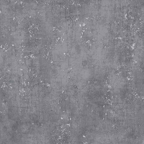 Profhome Used Look Tapete 378403-GU Vliestapete anthrazit 0,53 m x 10,05 m / 5,33 m2