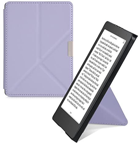 kwmobile Custodia Pieghevole Origami Compatibile con Kobo Aura Edition 2 Cover - Cover Magnetica Pelle PU eReader con Stand - Lavanda