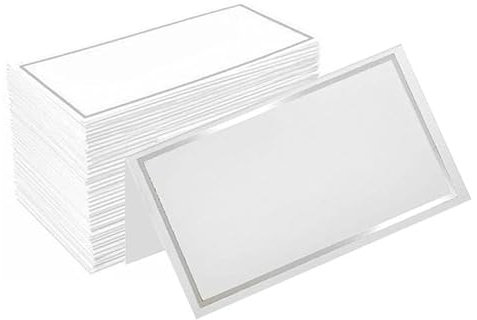 Segnaposto,Segnaposto Da Tavolo a Tenda,Tavolo Segnaposto,50 Pezzi Segnaposto Bianchi,Cartellini Segnaposto,Carta Da Tavolo Bianchi Cartellini Segnaposto,Cartellini Segnaposto Da Tavolo Matrimonio