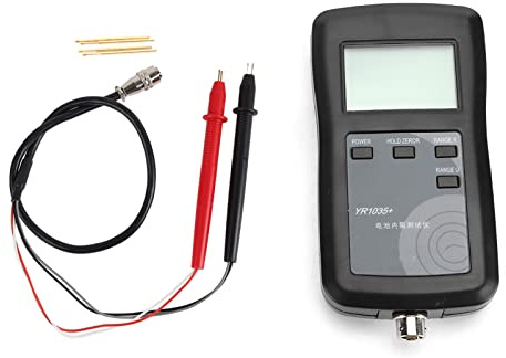 YR1035 AC DC, Vier-Leiter-System Hochpräzises Lithium-Batterie-Digitalmessgerät, Innenwiderstandsprüfgerät, Detektor, Misst Genau die Spannungskapazität für Auto/Boot/Motorrad
