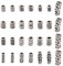 FASHEWELRY 280 Stück tibetischen Stil Legierung Rohr Perlen Antik Silber Bartperlen Säule Metall Hohlraum Abstandshalter Perlen für Schmuckherstellung Armband Halskette