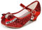 M MUNCASO Mary Jane Princess Shoes with Shiny Bow,Glitter Girls Party Shoes, Flower Girl Shoes for banquets, Weddings, Birthday Parties,Cosplay Party Red