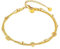 VICKWOOD Damen Fußkettchen Lebensbaum Armband aus Edelstahl Kette bis 30cm Lang 18K Vergoldung Wasserfest in Gold/Rose Gold/Silber Geschenk für Frauen (F.Ketten_Gold/30cm)