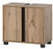 Schildmeyer Waschbeckenunterschrank Dex, Holzwerkstoff, Eiche Landhaus Dekor, 60,2 x 33 x 56 cm