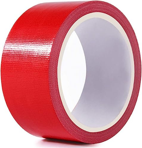 COSHAL® Ruban adhésif imperméable super adhésif robuste pour réparation de tissu Rouge 48 mm x 10 m