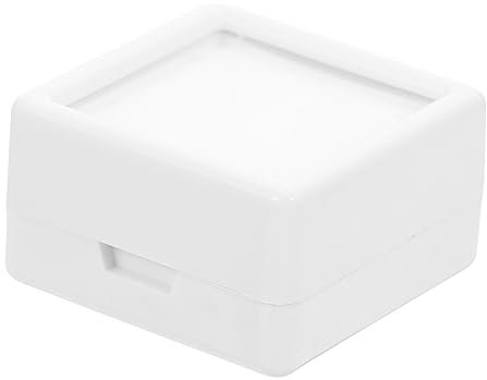 Cabilock 20er-box Schmuckkästchen Schmuckbehälter Romantisches Ringetui Mini Ringhalter Für Halsketten Ohrring-organizer-fach Schmuckringhalter Abs Geschenkbox Reisen Weiß Halterungskasten