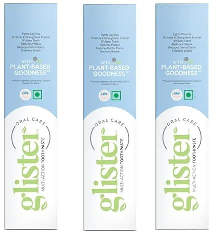 Amway Glister Plaque Removal Tooth-Past Neue Verpackung, 3 Stück (200 g)
