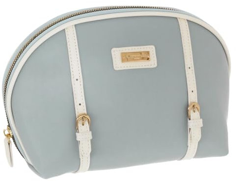 Camomilla Milano Busta Make-up Donna, Pochette Trucco, Collezione Bon Ton 50, Taglia L, Colore Azzurro