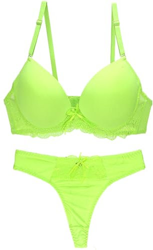 Sexy Exotisches Spitzenset für Frauen Sexy Spitzen-Bügel-BH und Höschen aus Spitze Sexy Push-up-Dessous-Set für Frauen