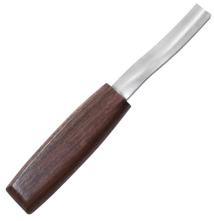 COSSIKA Carving Chisels Gouges Knife Wood Carving Knife Bowl Carving Bents Gouges Knife Black Walnuts Handle Gouges Knife for Hard Soft Wood