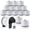 LABEL-BILLIGER 20Stk Etikettendrucker Selbstklebend DK-22205 Endlosetiketten Kompatible mit Brother P-Touch 62mm x 30.48m