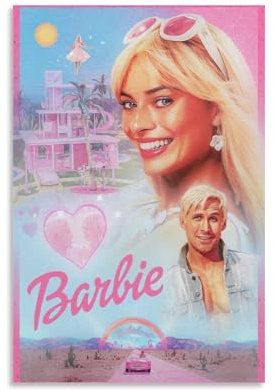 ijshndgn Barbie-Poster, Vintage-Kunst, Raumdekoration, ästhetisch für Schlafzimmer, Wohnzimmer, Wände, ästhetisches Poster, 20 x 30 cm, ungerahmter Stil