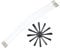Chimney Pipe Inner Wall Cleaning Brush, Adjustable Height Rod, Resistant to High Temperature