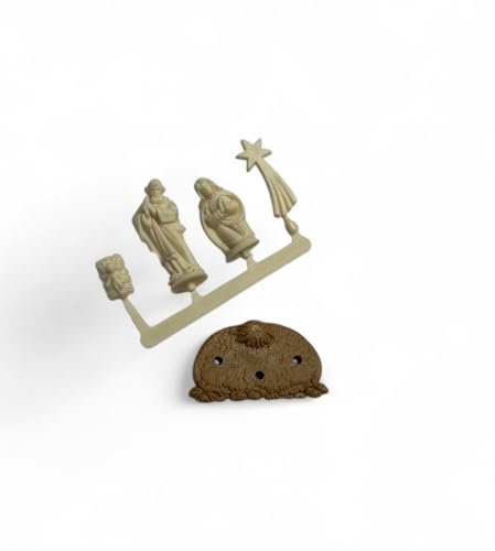 Sparfroh Mini Krippe zum Basteln - Krippenfiguren 2cm - NEU