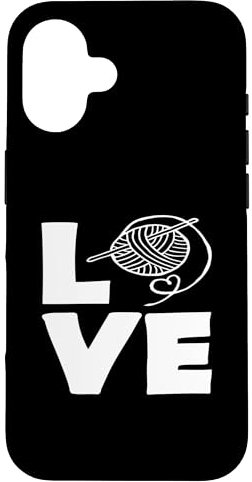 Hülle für iPhone 16 Knitting Love Garn Nadel Hobby Stricken