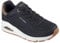 Skechers Damen UNO Jungle Nite Sneaker, Black Durabuck/Leopard Printed Suede/Mesh Tr, 39 EU