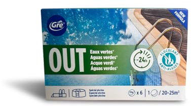 Gre 90147N - Stop Eaux Vertes, Lot de 6 Plaquettes de 20 g