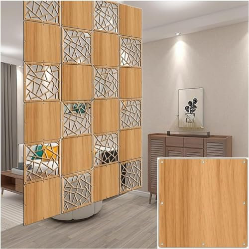 Faltbare Raumteiler Paneele DIY Holz Kunststoff s hängende Trennwand für Zuhause & Büro 1 100 Stück inklusive allem Zubehör Vielseitiger tragbarer Raumtrenner