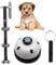 GegXcn Dog Bells Toilet Training, Adjustable Dog Doorbell Kit for Puppy Training, Interactive Pet Communication Bell for Cats & Small Dogs, with Whistle (Black)