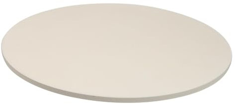 FUNOMOCYA Cordierite Pizza Baking Pan Pizza Stone Smooth Surface Heat Resistant for Oven Use White