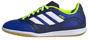 adidas Unisex Kids Super Sala Competition 3 Kids IN Fußballschuh Lucid Blue/Cloud White/Lucid Lemon 34