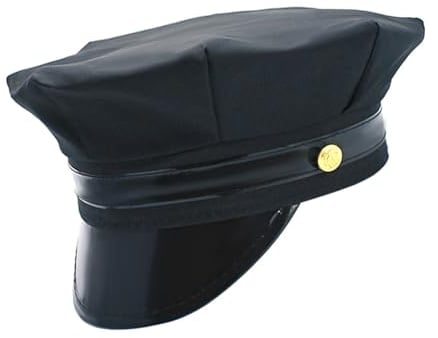 YIBOZI Cosplay-Hut, achteckiger Polizeihut, Militär-Stil, Motto-Party, Kostümzubehör für Rollenspiele, Partys und Cosplay-Veranstaltungen