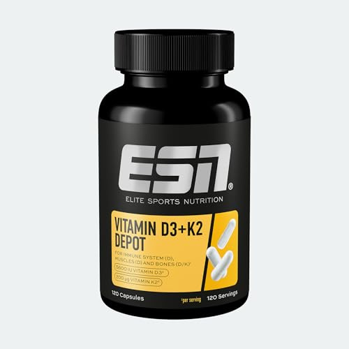 ESN Vitamin D3 + K2 Depot, 120 Kapseln