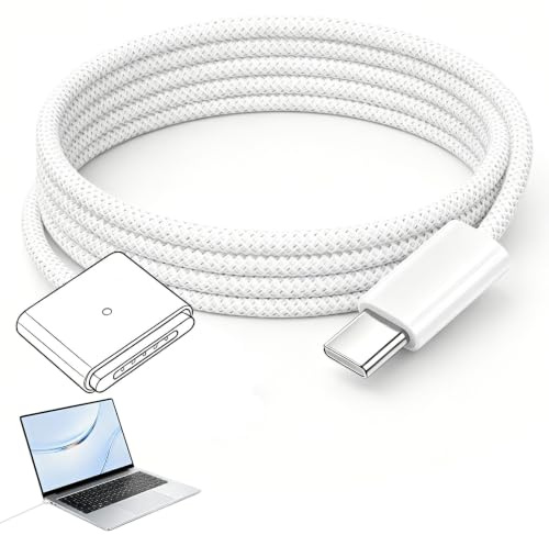 Cable for MagSafe 3, Cable for Apple Usb-c to Magsafe 3, 140W PD Fast Charging with LED Indicator, 2M Braided Magnetic Cable Compatible with Air Models, Strong Magnet Design