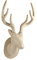 Décopatch NO032C Trophäe Hirsch (aus Pappmaché zum Verzieren und Personalisieren, 63 cm, ideal für Ihre Hausdeko) 1 Stück kartonbraun