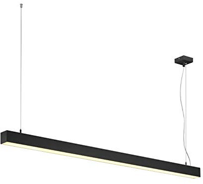 Q-LINE DALI SINGLE LED, Pendelleuchte, dimmbar, 1500mm, schwarz