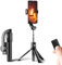LJJ Foldable Gimbal Stabilizzatore Smartphone, per Cellulare iPhone Huawei Xiaomi Samsung etc, stabilizzatore, 300g carico utile, Durata 2 Ore