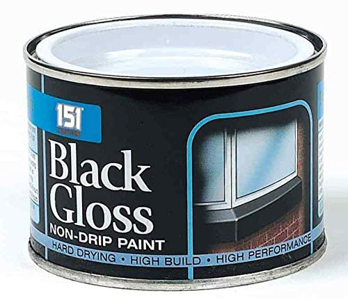 SDMAX 151 Coatings Paint Primer Metallic Gloss Matt 180ml, Non-drip Gloss Paints, Hard Drying, Hard Built, And High Performance (Black Gloss Non Drip)