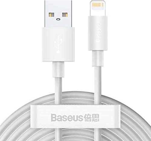 Baseus 1,5m Apple Lightning auf USB Kabel 2.4A Simple Weisdom Datenkabel Kit Weiß TZCALZJ-02