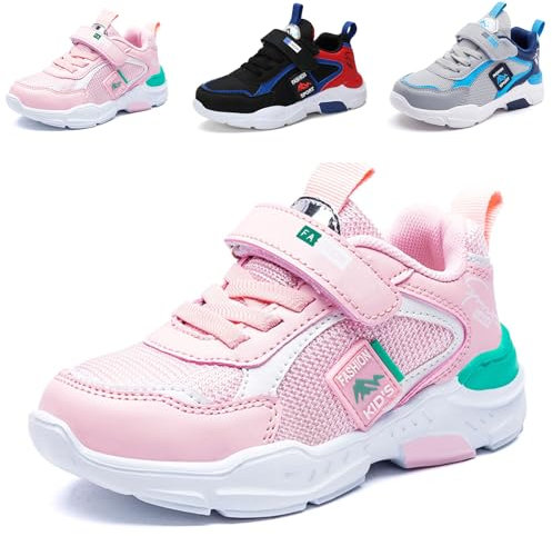 Mitudidi Kinder Schuhe Für Mädchen 37 Sportschuhe Mädchen Hallenschuhe Mädchen Leuchtschuhe Kinder Schuhe Unisex Pink Rosa